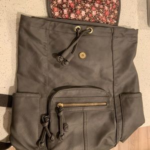 American Eagle grey backpack